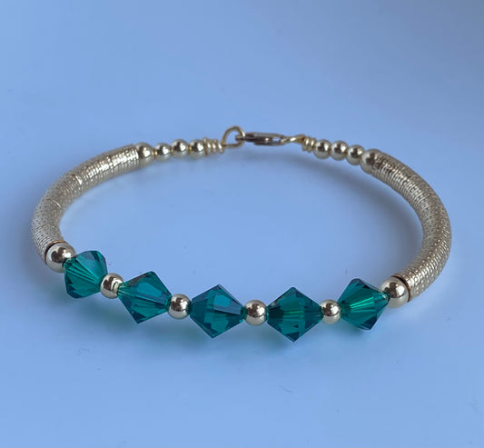 Classic Birthstone Bangle April-June